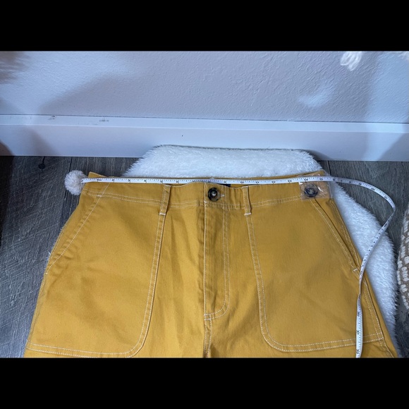 ModCloth Utility Cropped Wide Leg Pants in Mustard Brand New - Picture 4 of 7